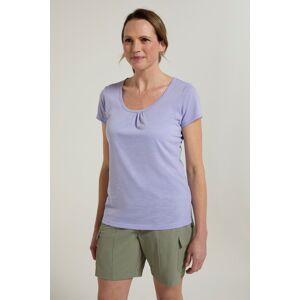 Mountain Warehouse Agra Quick-Dry Womens T-Shirt - Purple - Purple - Size: 20