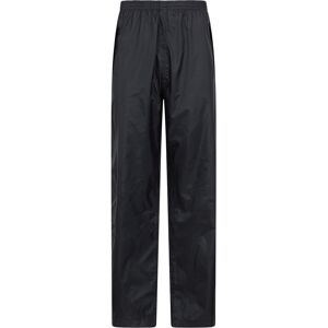 Mountain Warehouse Pakka Womens Waterproof Overtrousers - Black - Black - Size: 12