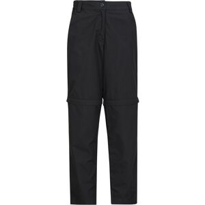 Mountain Warehouse Quest Womens Zip-Off Trousers - Short Length - Black - Black - Size: 10