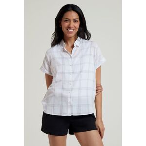 Mountain Warehouse Palm Womens Relaxed Check Shirt - Grey - Grey - Size: 18