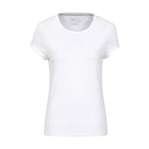 Mountain Warehouse Bude Womens Relaxed Fit T-Shirt - White - White - Size: 8