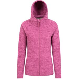 Mountain Warehouse Lleyn Melange II Womens Fleece Hoodie - Pink - Pink - Size: 8