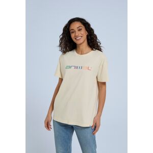 Animal Leena Womens Organic Boxy T-Shirt - Off White - Off White - Size: 8