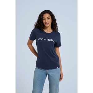 Animal Marina Womens Organic Logo T-Shirt - Navy - Navy - Size: 16