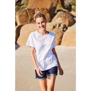 Animal Marina Womens Organic Logo T-Shirt - White - White - Size: 16