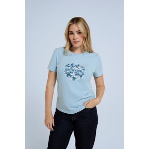 Animal Carina Womens Organic T-Shirt - Blue - Blue - Size: 16