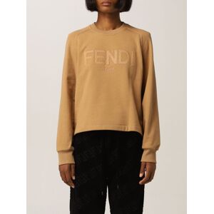 Fendi cotton sweatshirt with logo - Size: M - female
