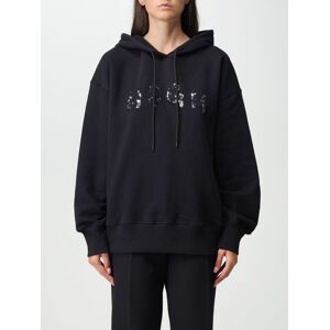 Msgm cotton sweatshirt with sequined logo - Size: S - female