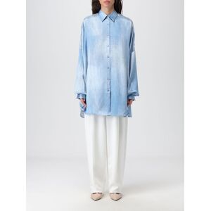 Shirt ERMANNO SCERVINO Woman color Gnawed Blue - Size: 42 - female