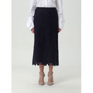 Skirt VALENTINO Woman color Navy - Size: 42 - female