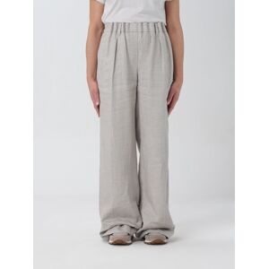 Trousers BRUNELLO CUCINELLI Woman colour Grey - Size: 40 - female