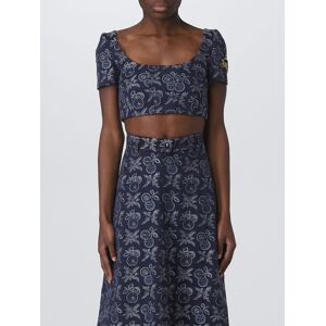 Etro top in jacquard denim - Size: 42 - female