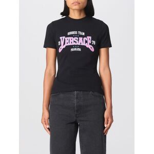 Versace cotton T-shirt with logo - Size: 38 - female