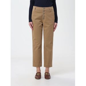 Trousers DONDUP Woman colour Brown - Size: 32 - female