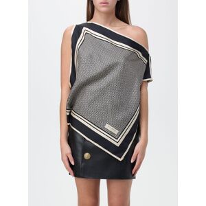 Balmain top in silk with monogram print - Size: 1 - female