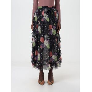 Etro silk skirt with floral print and polka dots - Size: 42 - female