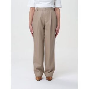 Trousers CALVIN KLEIN Woman colour Dove Grey - Size: 34 - female