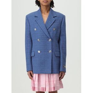 Jacket VERSACE Woman color Denim - Size: 42 - female