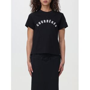 T-Shirt COURRÈGES Woman colour Black - Size: XS - female