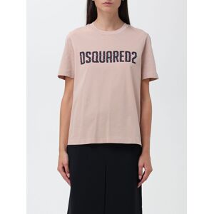 Dsquared2 cotton t-shirt with printed logo - Size: L - female