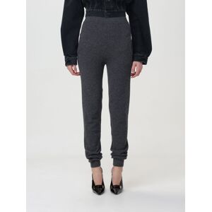 Trousers SAINT LAURENT Woman colour Grey - Size: L - female