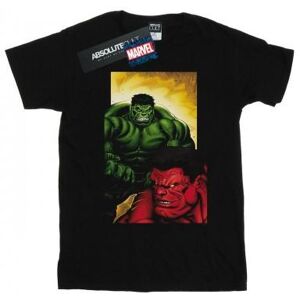 Marvel Womens/Ladies Red Hulk Vs Green Hulk Cotton Boyfriend T-Shirt