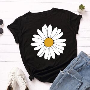 Fashion Printed Clothes Blooming Daisy Print Women T Shirt Short Sleeve O Neck Loose Women Tshirt Ladies Tee Shirt Tops Clothes