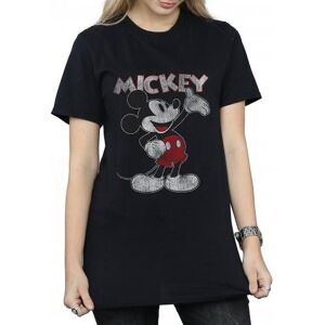 Disney Womens/Ladies Presents Mickey Mouse Cotton Boyfriend T-Shirt