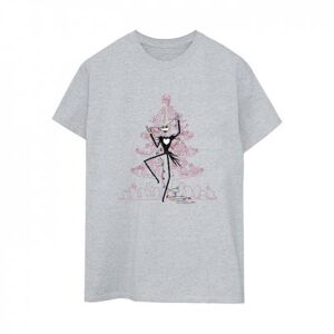 Disney Womens/Ladies The Nightmare Before Christmas Tree Pink Cotton Boyfriend T-Shirt