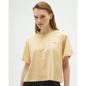 Juste Beige Oversize Crop T-shirt