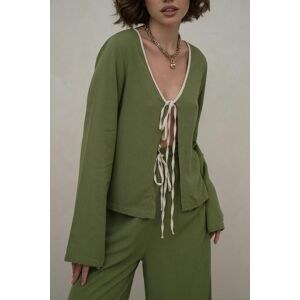 Mai Hazel Stripe Detail Green Double Suit