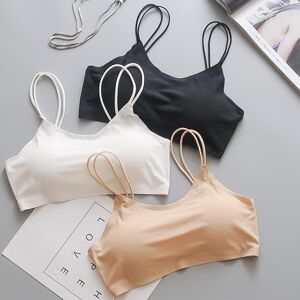 Lady cosmetic Women sexy Bra Top Vest Breathable Chest Pad Wearing Sports Underwear