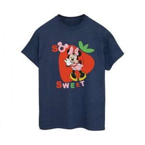 Disney Womens/Ladies Minnie Mouse So Sweet Strawberry Cotton Boyfriend T-Shirt