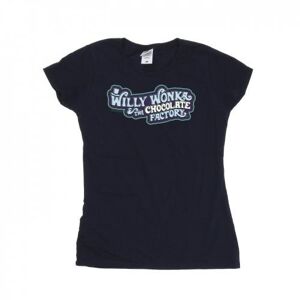 Pertemba FR - Apparel Willy Wonka Womens/Ladies Chocolate Factory Logo Cotton T-Shirt