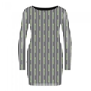 Beetlejuice Womens/Ladies Striped Mesh Bodycon Dress