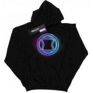 Marvel Womens/Ladies Black Widow Neon Logo Hoodie