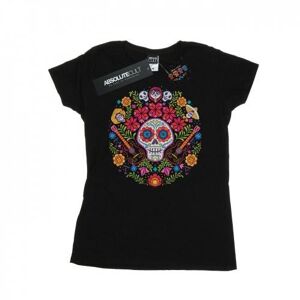 Disney Womens/Ladies Coco Embroidered Skull Print Cotton T-Shirt