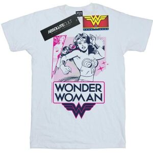 DC Comics Womens/Ladies Wonder Woman Pink Action Cotton Boyfriend T-Shirt