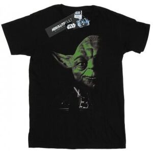 Star Wars Womens/Ladies Yoda Green Face Cotton T-Shirt