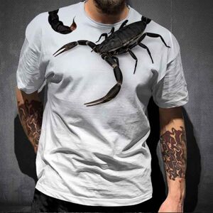Exclusive 3D T-shirt Animal Scorpion 3D Print T Shirt New Fashion Short-Sleeved Hip-Hop T-shirt Streetwear Cool T Shirts