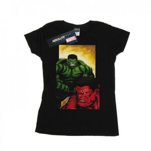 Marvel Womens/Ladies Red Hulk Vs Green Hulk Cotton T-Shirt
