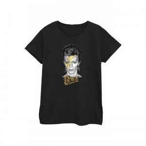 David Bowie Womens/Ladies Aladdin Sane Gold Bolt Cotton T-Shirt