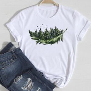 sweetlovely Graphic Tee Print Ladies Green Life Trend 90s Cute Female T Clothing Summer Top Casual Short Sleeve Women's Fashion T-shirt