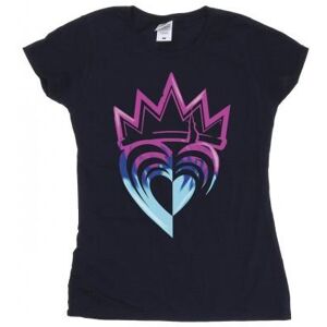 Disney Womens/Ladies Descendants Pink Crown Cotton T-Shirt