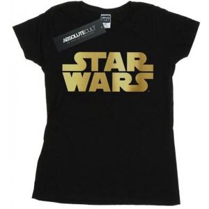 Star Wars Womens/Ladies Gold Logo Cotton T-Shirt