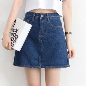 MOJTA Women Skirt Popular Denim Skirt High Waist Korean Above Knee Length Short Denim Skirts For Women