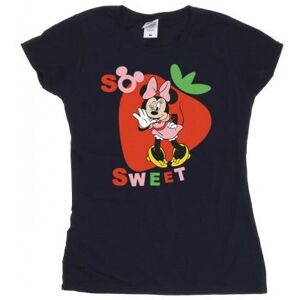 Disney Womens/Ladies Minnie Mouse So Sweet Strawberry Cotton T-Shirt