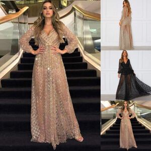 Clothing kaleidoscope Fashion Women Summer Cut-Out Sexy V-neck Backless Hot Gold Dress