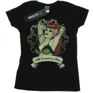 DC Comics Womens/Ladies Poison Ivy All I want Is A Kiss Cotton T-Shirt