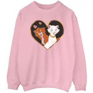 Disney Womens/Ladies The Aristocats Heart Sweatshirt